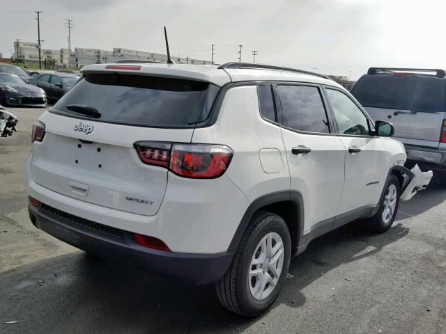 3C4NJCAB9JT255058 - 2018 JEEP COMPASS SP თეთრი ფოტო 4