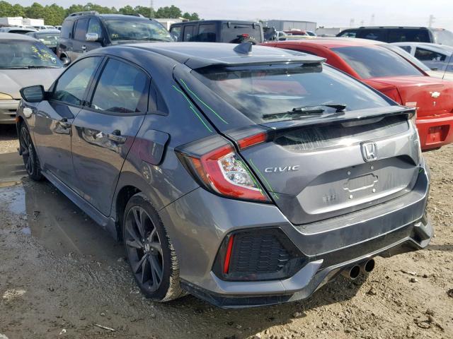 SHHFK7H4XJU219067 - 2018 HONDA CIVIC SPOR GRAY photo 3