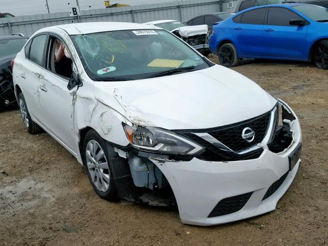 3N1AB7AP7HY268485 - 2017 NISSAN SENTRA S WHITE photo 1