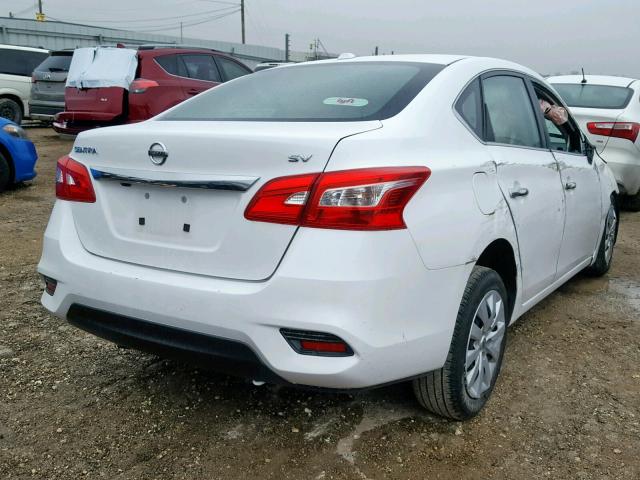 3N1AB7AP7HY268485 - 2017 NISSAN SENTRA S WHITE photo 4