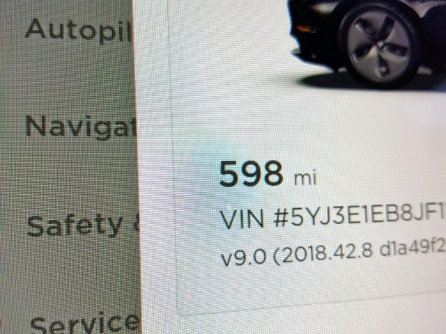 5YJ3E1EB8JF118685 - 2018 TESLA MODEL 3 BLUE photo 8