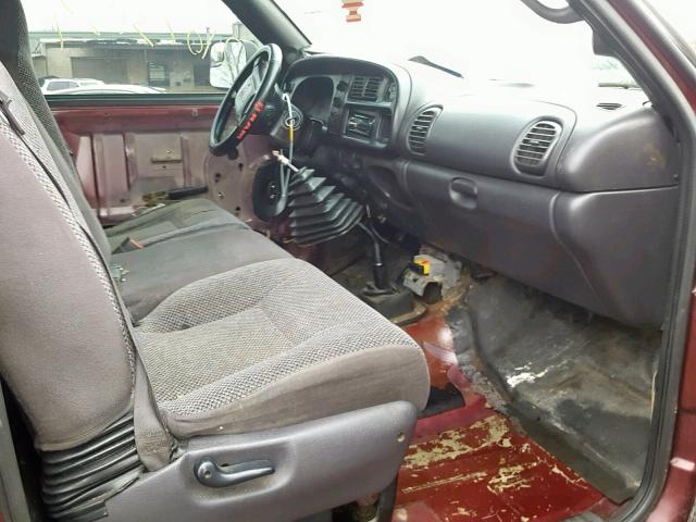 3B7KF23C32M258103 - 2002 DODGE RAM 2500 BURGUNDY photo 5