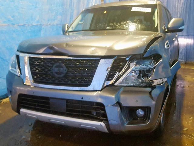 JN8AY2ND2H9009010 - 2017 NISSAN ARMADA SV GRAY photo 9