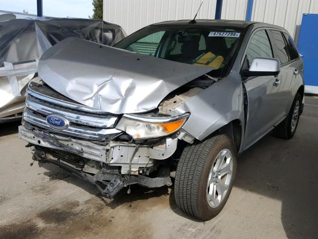 2FMDK3JC9BBA48227 - 2011 FORD EDGE SEL SILVER photo 2