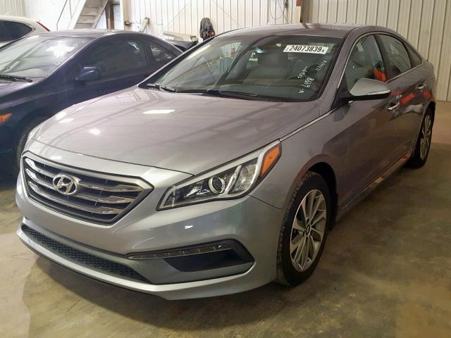 5NPE34AFXGH406498 - 2016 HYUNDAI SONATA SPO GRAY photo 2