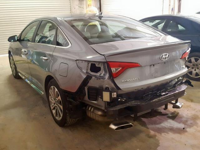 5NPE34AFXGH406498 - 2016 HYUNDAI SONATA SPO GRAY photo 3