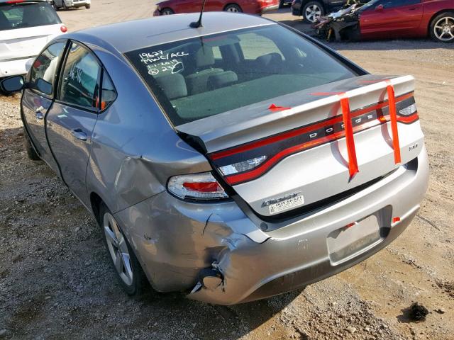 1C3CDFBB9FD315047 - 2015 DODGE DART SXT SILVER photo 3