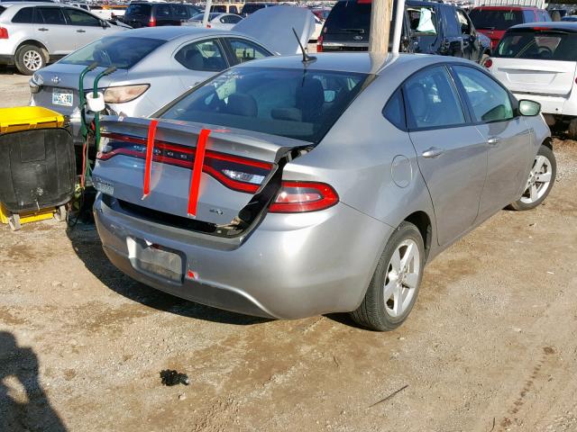 1C3CDFBB9FD315047 - 2015 DODGE DART SXT SILVER photo 4