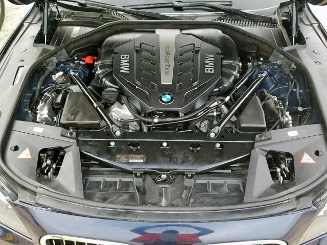 WBAYE8C50DD132908 - 2013 BMW 750LI BLUE photo 7