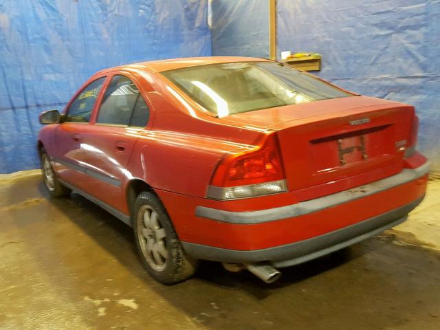 YV1RH58D522115389 - 2002 VOLVO S60 2.5T RED photo 3