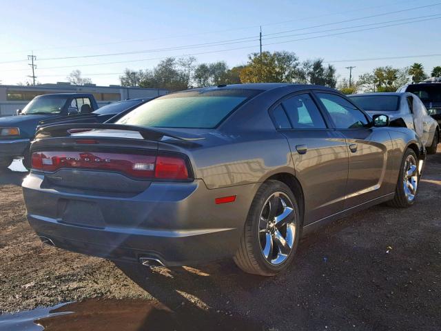 2C3CDXHG3CH278830 - 2012 DODGE CHARGER SX CHARCOAL photo 4