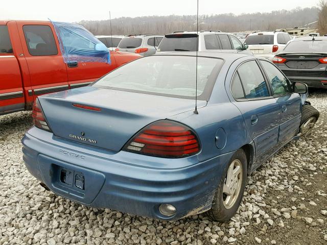 1G2NE52E7XM724594 - 1999 PONTIAC GRAND AM S BLUE photo 4