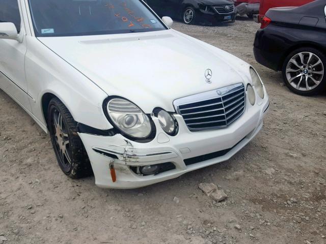 WDBUF56XX8B316263 - 2008 MERCEDES-BENZ E 350 WHITE photo 9