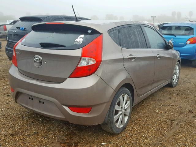 KMHCU5AE0DU090821 - 2013 HYUNDAI ACCENT GLS GOLD photo 4