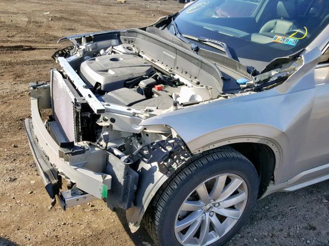 YV4A22PK9G1026759 - 2016 VOLVO XC90 T6 SILVER photo 9