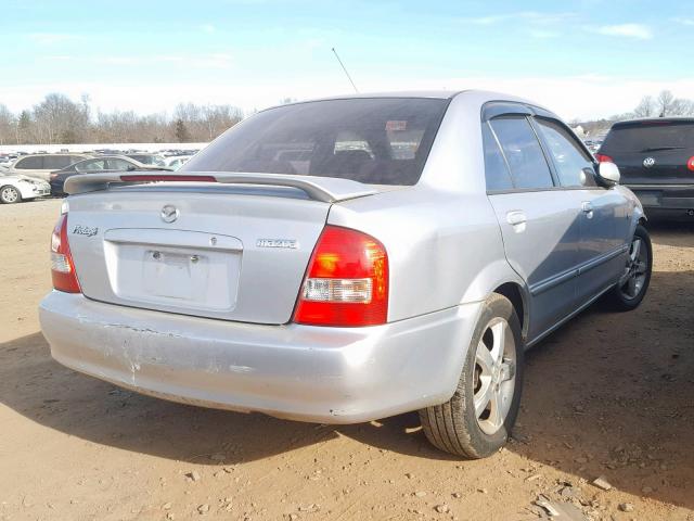 JM1BJ226620635181 - 2002 MAZDA PROTEGE DX GRAY photo 4