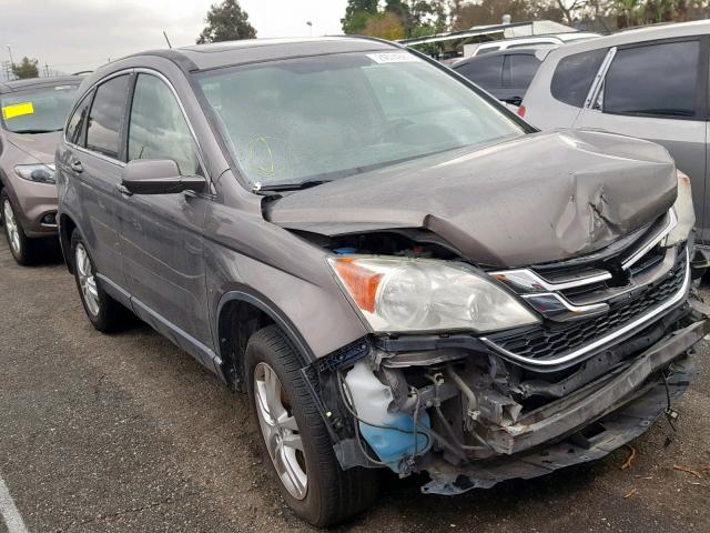 5J6RE3H75AL016393 - 2010 HONDA CR-V EXL GRAY photo 1