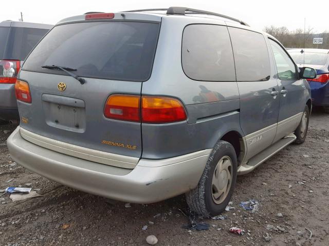4T3ZF13C2YU173575 - 2000 TOYOTA SIENNA LE 青色 照片 4