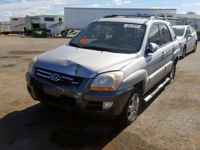 KNDJF723477368024 - 2007 KIA SPORTAGE E SILVER photo 2