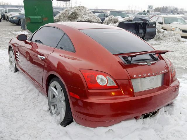 1C3AN69L44X014202 - 2004 CHRYSLER CROSSFIRE RED photo 3