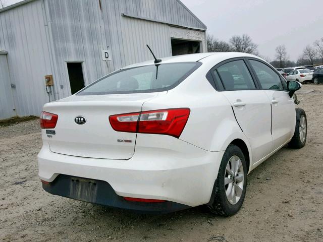 KNADN4A36H6058638 - 2017 KIA RIO EX WHITE photo 4