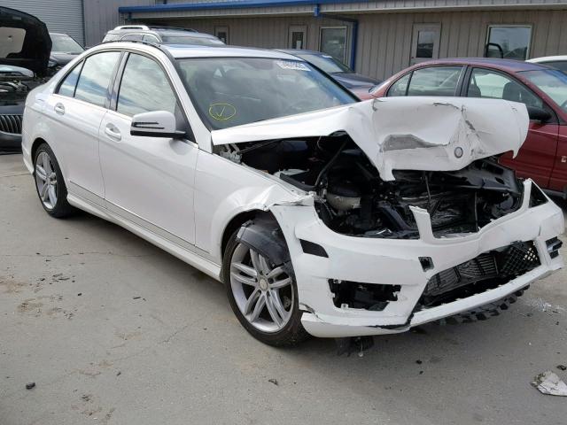 WDDGF4HB8EA953346 - 2014 MERCEDES-BENZ C 250 WHITE photo 1