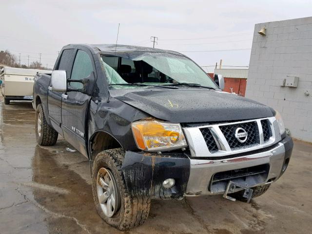 1N6AA07D18N314553 - 2008 NISSAN TITAN XE BLACK photo 1