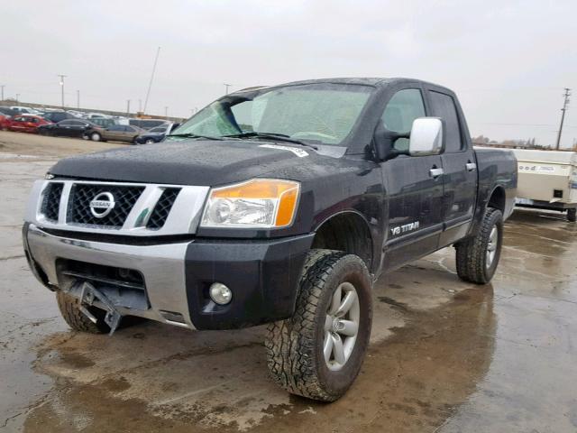 1N6AA07D18N314553 - 2008 NISSAN TITAN XE BLACK photo 2