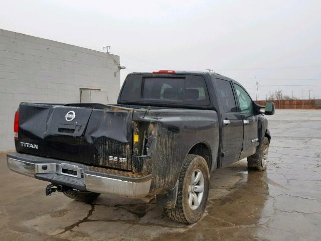 1N6AA07D18N314553 - 2008 NISSAN TITAN XE BLACK photo 4