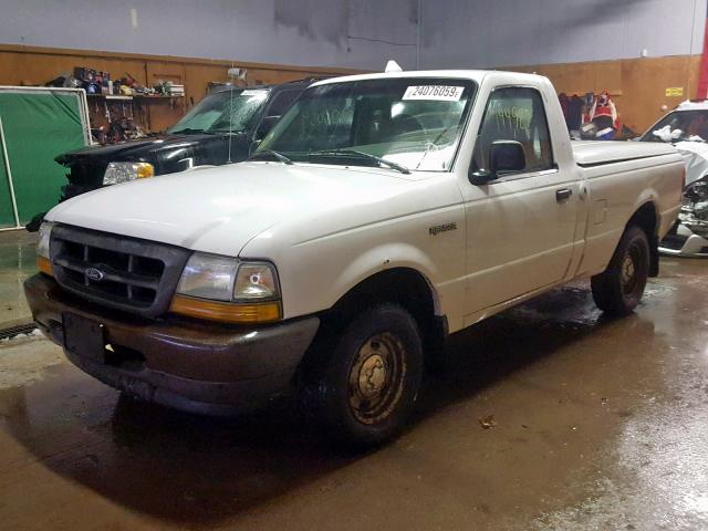 1FTYR10C1WUA25645 - 1998 FORD RANGER WHITE photo 2