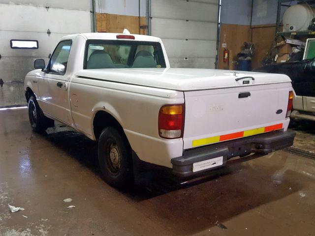 1FTYR10C1WUA25645 - 1998 FORD RANGER WHITE photo 3