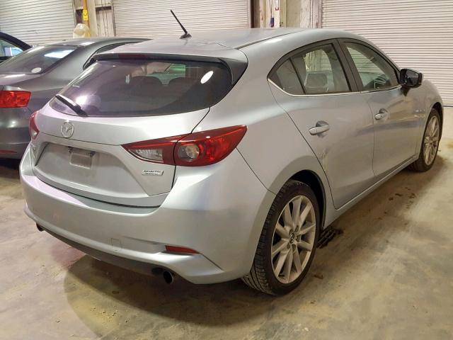 3MZBN1L78HM108526 - 2017 MAZDA 3 TOURING SILVER photo 4