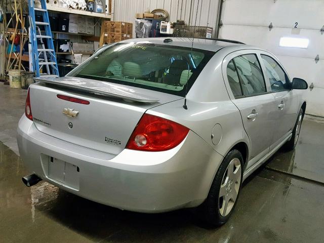 1G1AM58B687138522 - 2008 CHEVROLET COBALT SPO SILVER photo 4