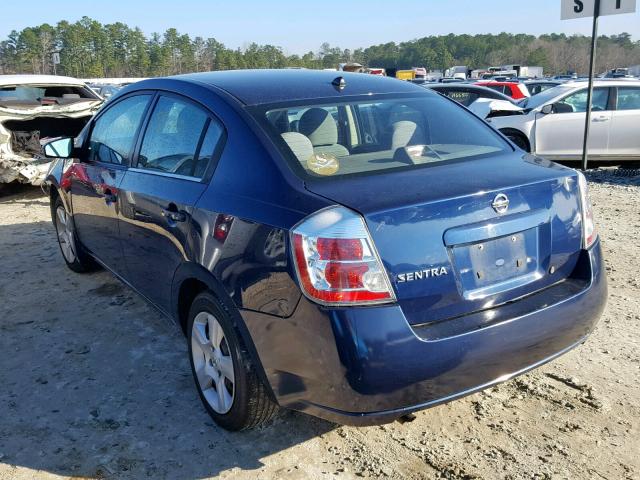 3N1AB61E48L695242 - 2008 NISSAN SENTRA 2.0 BLUE photo 3