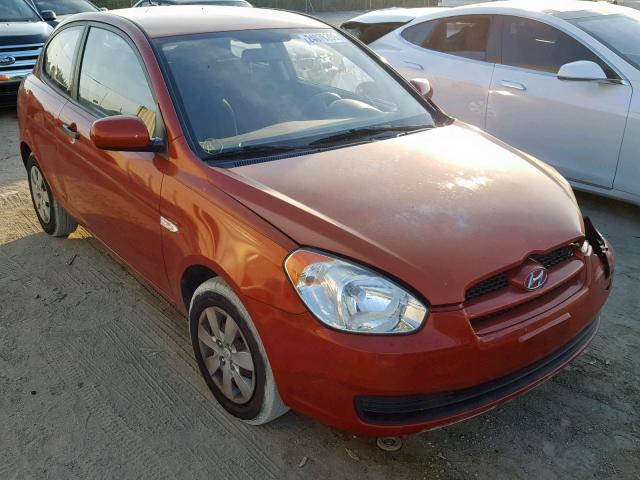 KMHCM3AC8AU166140 - 2010 HYUNDAI ACCENT BLU ORANGE photo 1