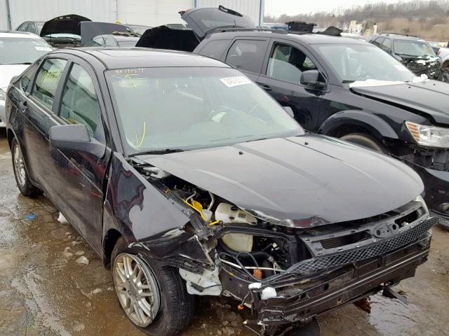 1FAHP35N48W274532 - 2008 FORD FOCUS SE BLACK photo 1