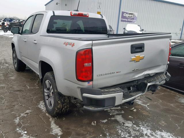 1GCGTBEN0J1304429 - 2018 CHEVROLET COLORADO SILVER photo 3