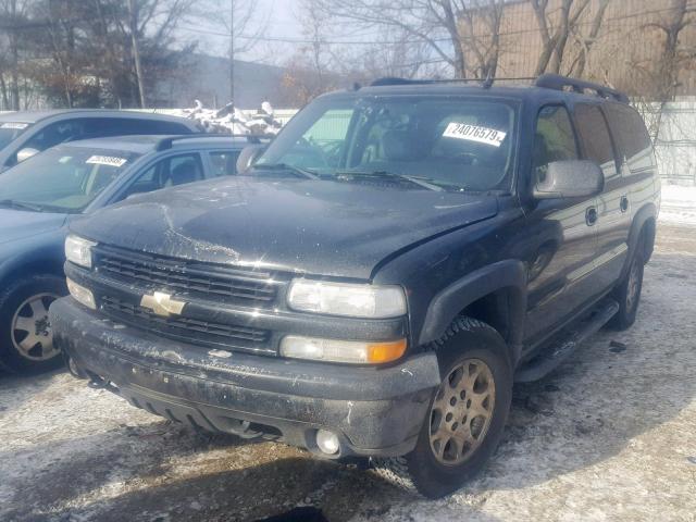 3GNFK16Z05G187069 - 2005 CHEVROLET SUBURBAN K BLACK photo 2