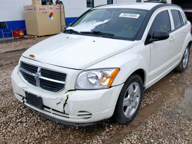 1B3HB48A89D168364 - 2009 DODGE CALIBER SX WHITE photo 2