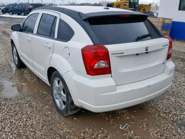 1B3HB48A89D168364 - 2009 DODGE CALIBER SX WHITE photo 3