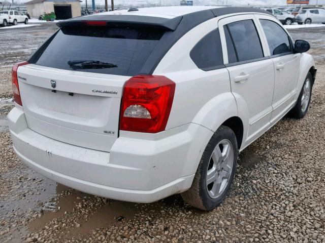 1B3HB48A89D168364 - 2009 DODGE CALIBER SX WHITE photo 4