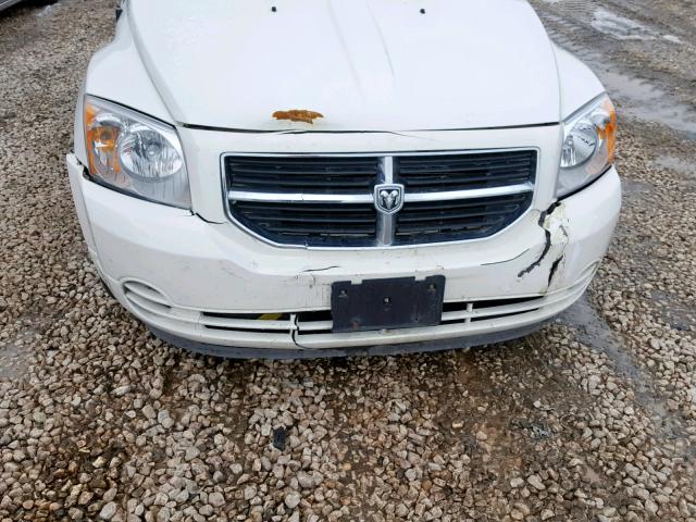 1B3HB48A89D168364 - 2009 DODGE CALIBER SX WHITE photo 9