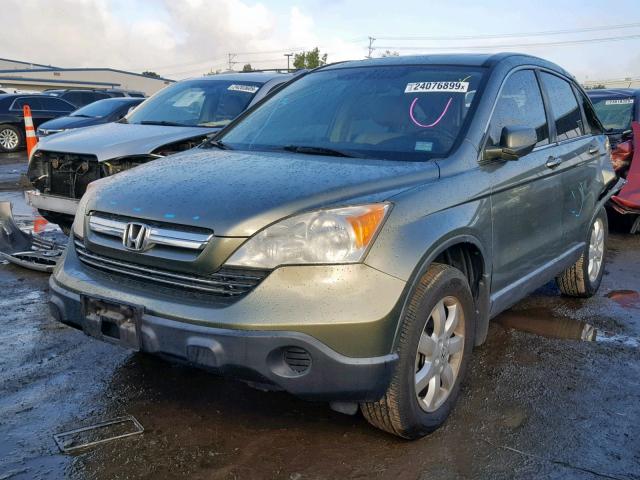 JHLRE48767C087139 - 2007 HONDA CR-V EXL GREEN photo 2