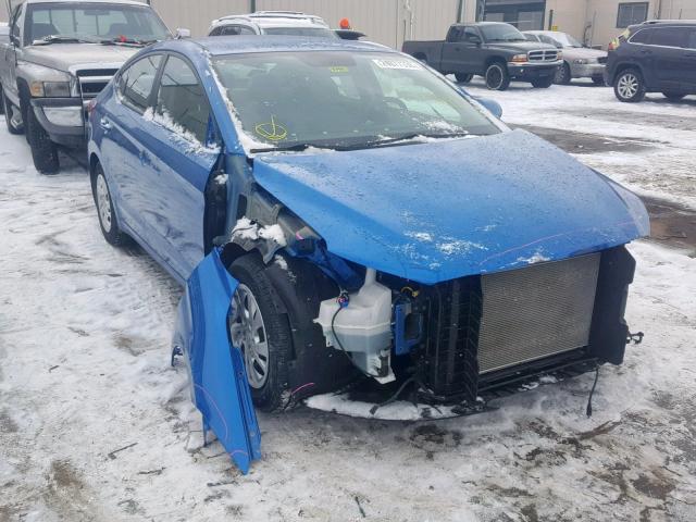 5NPD74LFXJH359347 - 2018 HYUNDAI ELANTRA SE BLUE photo 1