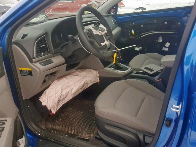 5NPD74LFXJH359347 - 2018 HYUNDAI ELANTRA SE BLUE photo 5