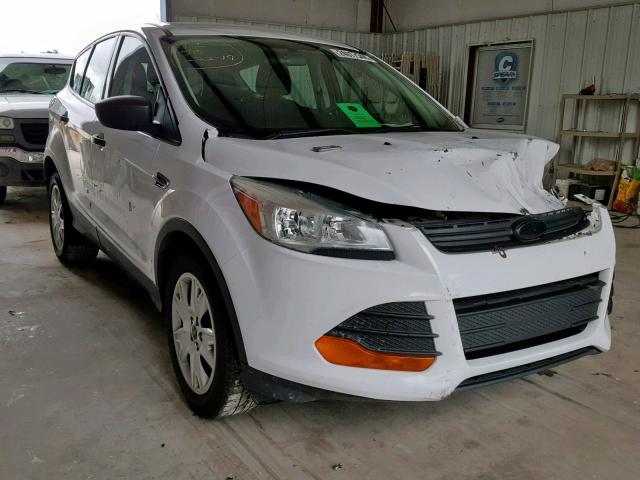 1FMCU0F71EUD59648 - 2014 FORD ESCAPE S WHITE photo 1