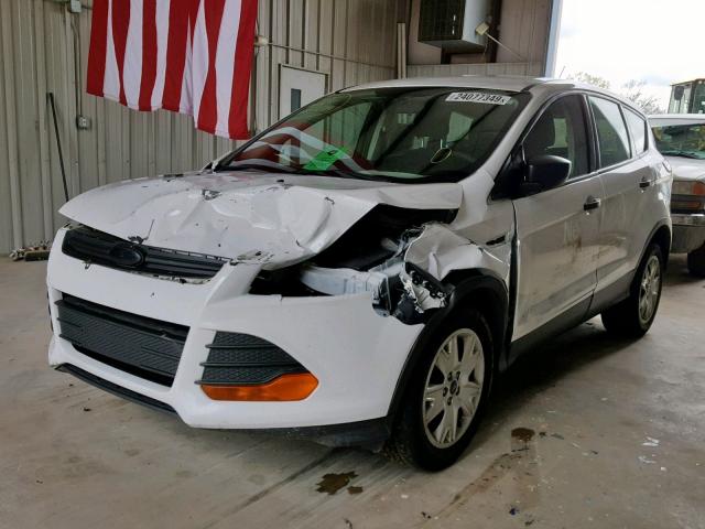 1FMCU0F71EUD59648 - 2014 FORD ESCAPE S WHITE photo 2