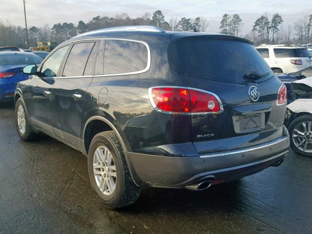 5GAKRBED4CJ310139 - 2012 BUICK ENCLAVE BLACK photo 3