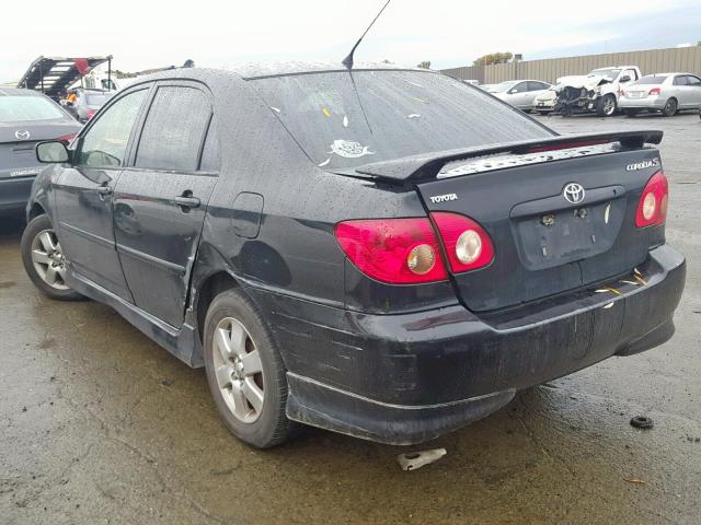 1NXBR30E55Z537244 - 2005 TOYOTA COROLLA CE BLACK photo 3