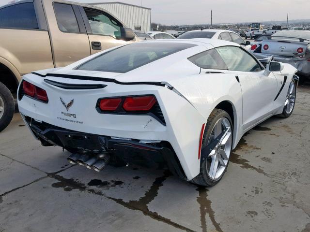 1G1YB2D76J5101427 - 2018 CHEVROLET CORVETTE S WHITE photo 4